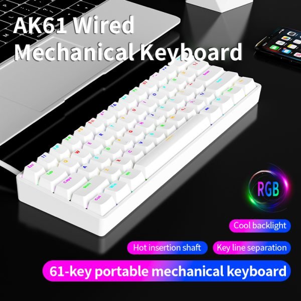 Ak61 Wired Mechanical Gaming Keyboard - Mateen Mart